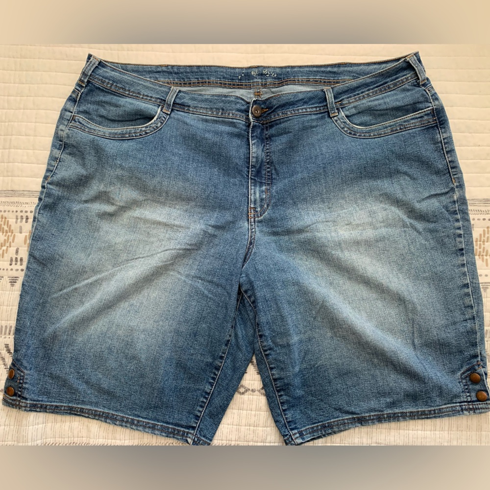 Faded Glory Blue Jean Shorts - Size 26W